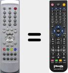 Télécommande pour remplacer C4A187F (ZR4187)