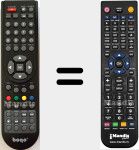 T&eacute;l&eacute;commande pour remplacer BOGO001