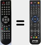 Télécommande pour remplacer BTV-222-TDT