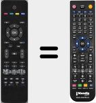 T&eacute;l&eacute;commande pour remplacer RC1205 (20424111)