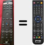 T&eacute;l&eacute;commande pour remplacer CELED43SA220B7