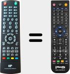 T&eacute;l&eacute;commande pour remplacer CELED500119B7