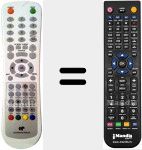 T&eacute;l&eacute;commande pour remplacer CETVLCD156SDB2