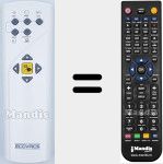 Télécommande pour remplacer Deepoo (D76)