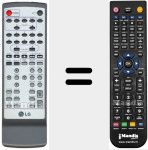 Télécommande pour remplacer REMCON623