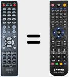 T&eacute;l&eacute;commande pour remplacer RC-1186 (30701015500AD)