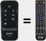 Télécommande pour remplacer RC-1187 (978307101601D)