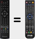 T&eacute;l&eacute;commande pour remplacer TFD3249MC