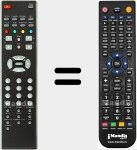 T&eacute;l&eacute;commande pour remplacer DFT-1544DVBT