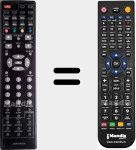 Télécommande pour remplacer DM23XTBFHDCI