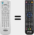 Télécommande pour remplacer DPV-5400X