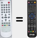 Télécommande pour remplacer R-46G22 (48B4846G22)