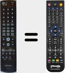 T&eacute;l&eacute;commande pour remplacer RC1143 (307010067008D)