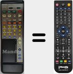 T&eacute;l&eacute;commande pour remplacer RC-825 (00D3990355008)