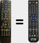 T&eacute;l&eacute;commande pour remplacer DMB111HD