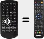 T&eacute;l&eacute;commande pour remplacer DUAL-81V2