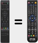 Télécommande pour remplacer RC57DTVPVRDN