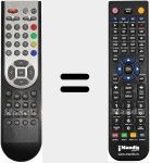 Télécommande pour remplacer EN21647S