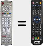 Télécommande pour remplacer EUR7651070