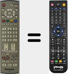 Télécommande pour remplacer EUR7651030A