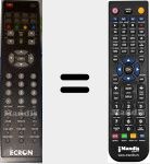 T&eacute;l&eacute;commande pour remplacer DVB19TDTNG