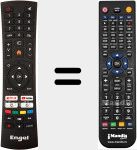 T&eacute;l&eacute;commande pour remplacer MD0529 (LE3282SM)