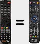 Télécommande pour remplacer MiniHD310TOP