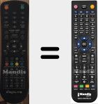 Télécommande pour remplacer 2601LED4D