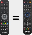 T&eacute;l&eacute;commande pour remplacer F300