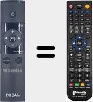 Télécommande pour remplacer FOCAL004