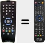 T&eacute;l&eacute;commande pour remplacer TP160C (720117138100)