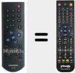 T&eacute;l&eacute;commande pour remplacer TP 715 (296420621102)