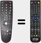 Télécommande pour remplacer GTG187F (720117145500)