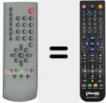 T&eacute;l&eacute;commande pour remplacer RC 19 (720117141900)