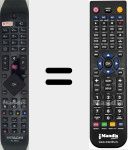 T&eacute;l&eacute;commande pour remplacer RC49141 (23364113)