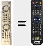 T&eacute;l&eacute;commande pour remplacer RC 1546 (VS20183915)