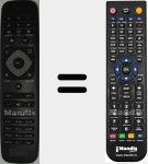 Télécommande pour remplacer 242254990467 (RM-D1110)