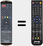 Télécommande pour remplacer IR 19LC179DVD