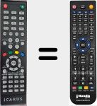 T&eacute;l&eacute;commande pour remplacer ICA001