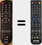 T&eacute;l&eacute;commande pour remplacer Iled19 (ILED19SGB04)