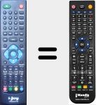 Télécommande pour remplacer Idisplay9119
