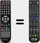 T&eacute;l&eacute;commande pour remplacer INV0024LEDHD