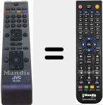 Télécommande pour remplacer RC3902 (20567781)