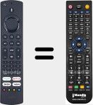 T&eacute;l&eacute;commande pour remplacer RC39175 (23889783)