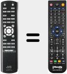 Télécommande pour remplacer RM-MH2GB (PC0065641U9)