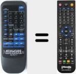 Télécommande pour remplacer RC-P0711