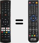 Télécommande pour remplacer Elegance 32