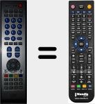 T&eacute;l&eacute;commande pour remplacer KK-Y323R