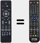 Télécommande pour remplacer LC11S16DVB-T (20464930)