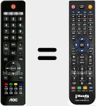 Télécommande pour remplacer LE32K0D7DU